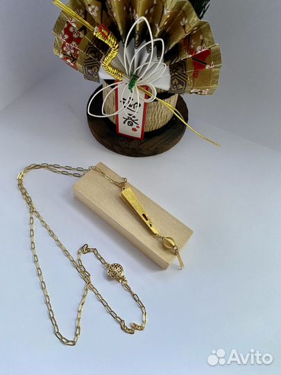 Кулон веер. Винтаж Япония