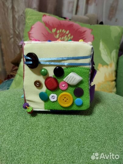 Развивающий кубик мягкий