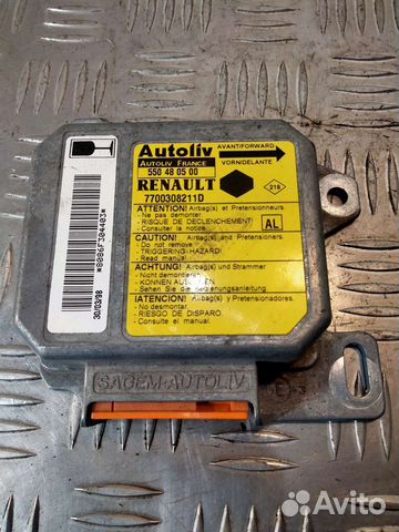 Блок подушек безопасности Рено Кангу