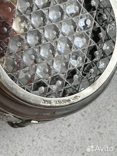 Конфетница корзинка мельхиор СССР