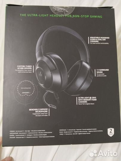 Наушники razer kraken x lite