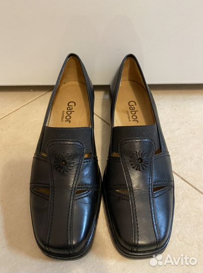 Туфли Gabor кожаные черные новые размер 3.5 (36)