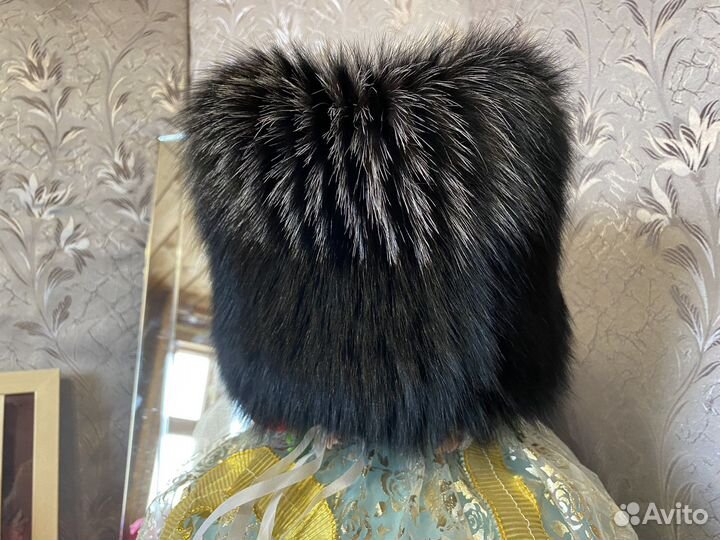 Норковая женская шапка