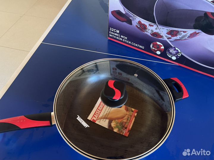 Сковородка-сотейник эмалированный