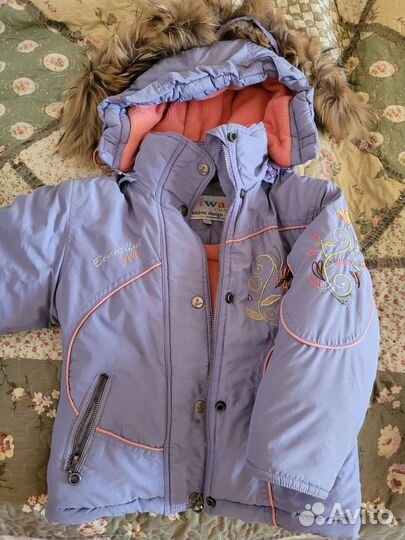 Зимний костюм для девочки 98