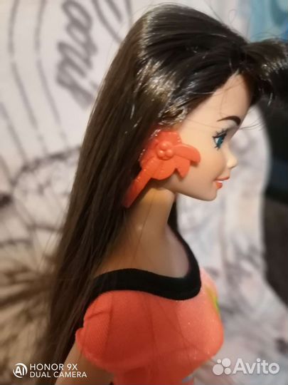 Glitter hair barbie