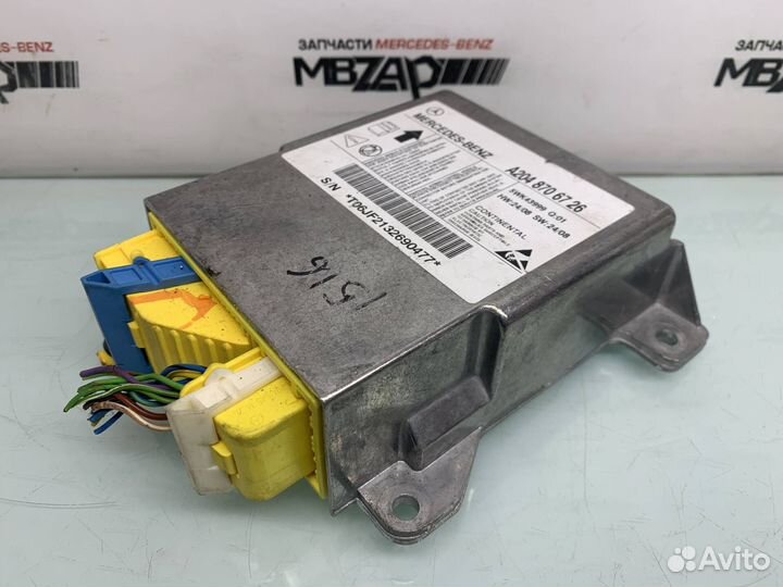 Блок управления AirBag Mercedes W204 C 204