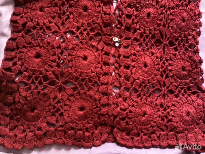 Жилет ручной работы 52 - 54 р из мягкой шерсти