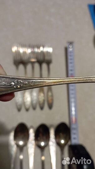 Мельхиоровые ложки вилки столовые приборы