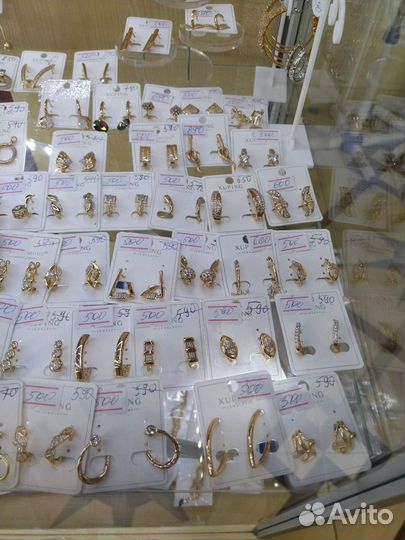 Серьги из медицинского сплава