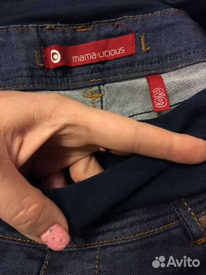 Джинсы капри для беременных