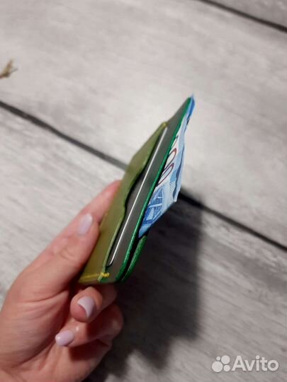 Мини картхолдер ручная работа кожа