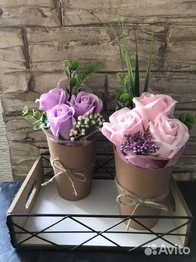 Мыльные мини букеты