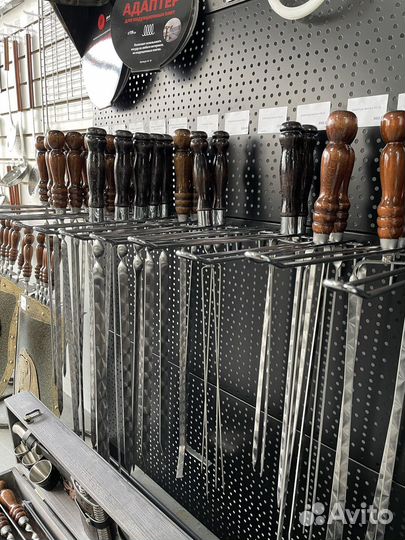 Шампуры с деревянной ручкой