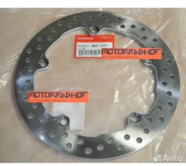 Тормозной диск зад VFR1200FDA 43251MGE003