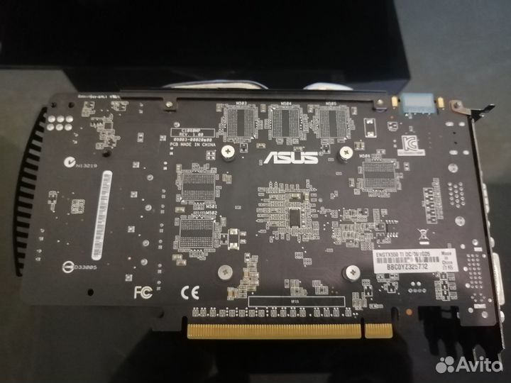 Видеокарта asus nvidia 550 TI 1gb DDR5