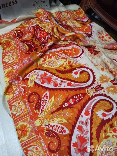 Платок 140см шаль шерсть pashmina оригинал