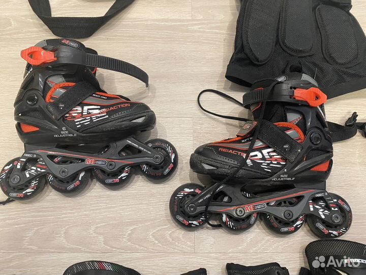 Детские ролики и защита размер 26-31