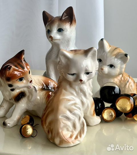 Фарфор Статуэтки Котиков