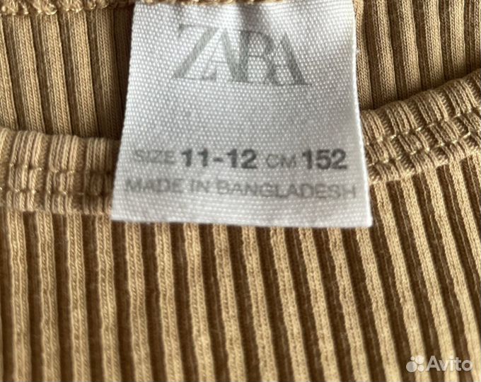 Zara лонгслив девочки 11-12