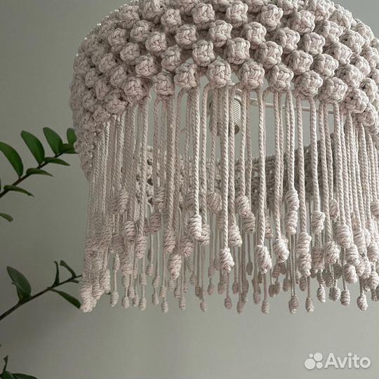 Абажур в технике макраме