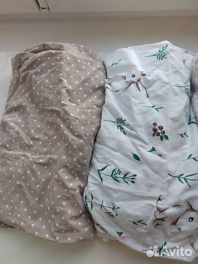 Комплект простыни на резинке 70*100