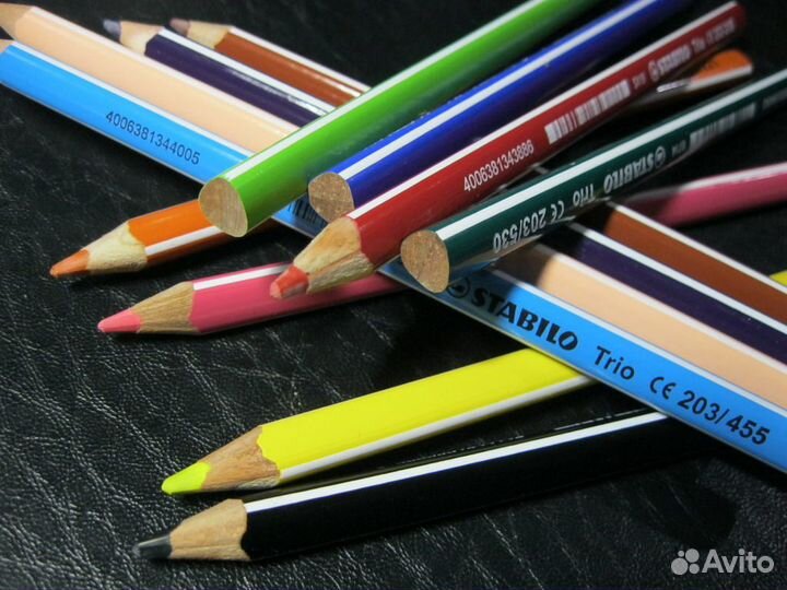 Карандаши цветные Stabilo Trio 12цв
