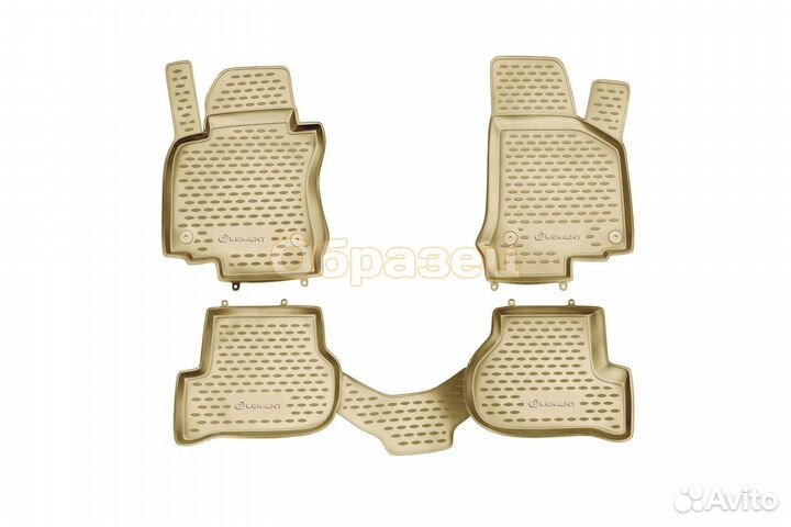 Коврики в салон VW Touareg II 2010-2015, 2015-03/2