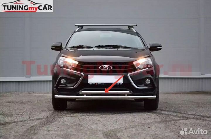 Защита перед.бампера (нпс) LADA Vesta SW Cross 17+