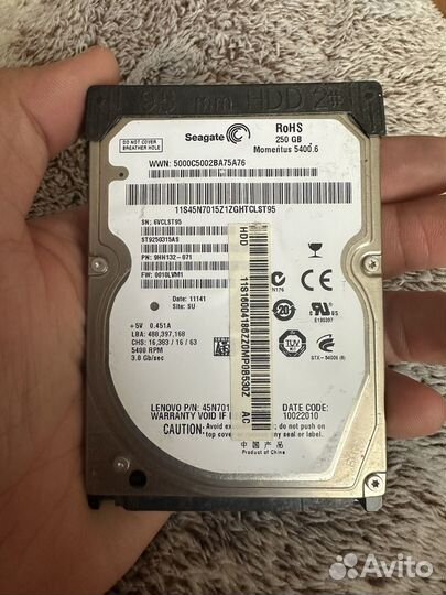 Жесткий диск на 250 seagate