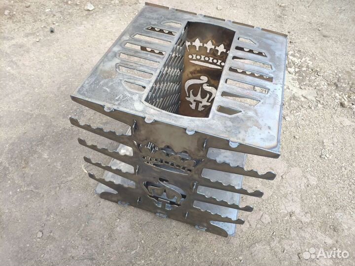 Мангал вертикальной загрузки разборный