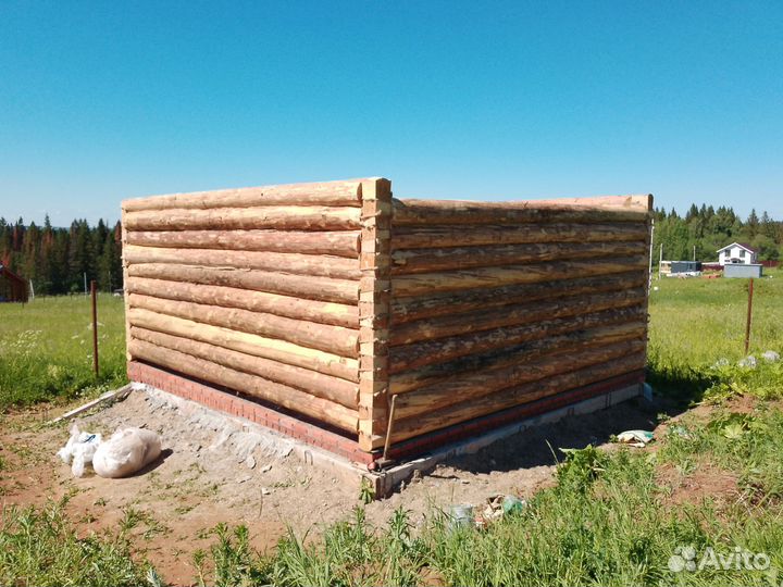 Монтаж срубов