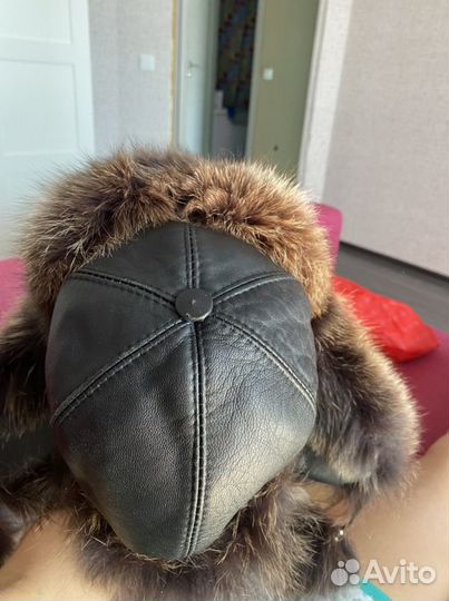 Шапка ушанка зимняя меховая женская