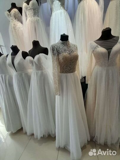 Свадебное платье 44 46 размер б/у -1 раз