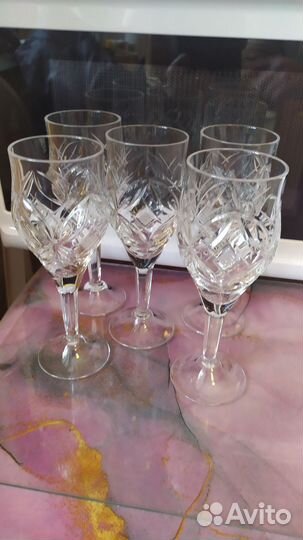 Фужеры хрустальные СССР
