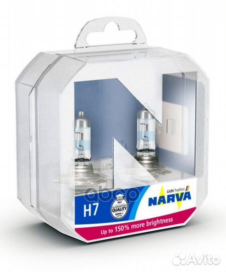 Лампа галогенная H7 12V 55W+150 narva Range Po
