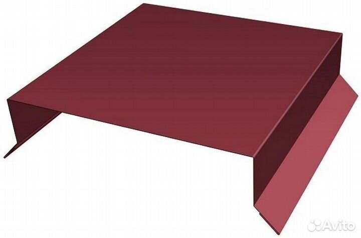 Парапетная крышка угольная 150мм 0,45 PE RAL 8017