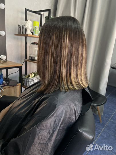 Модель на стрижку,окрашивание