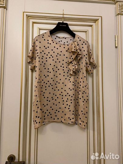 Шелковая блуза 46