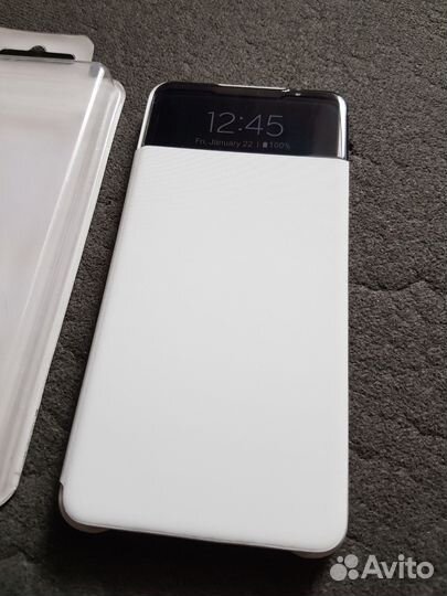 Оригинал SMART S-View Чехол для Samsung A52 белый
