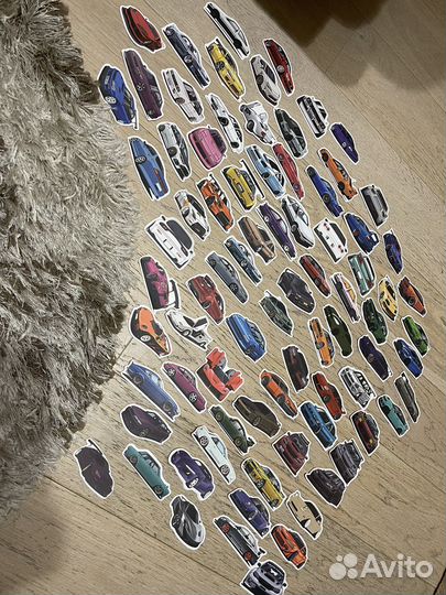 Стркеры, наклейки (Культовые автомобили)