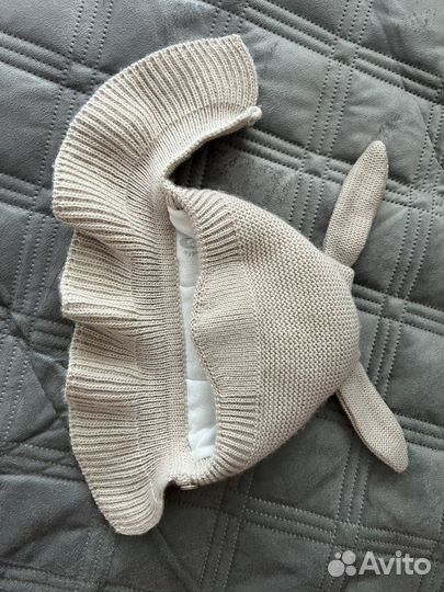 Шапка шлем зимняя с манишкой размер 40-42