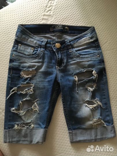 Шорты джинсовые, 8-10 лет)