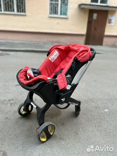 Автолюлька на колесах для новорожденного