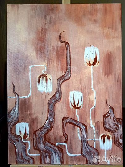 Авторская картина для интерьера 70х50 акрил