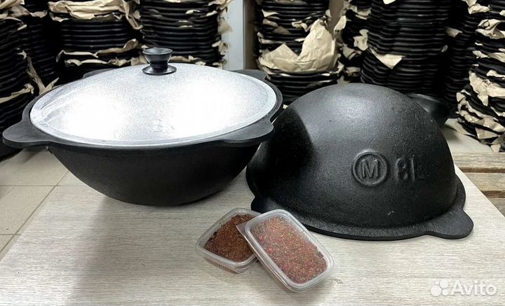 Настоящие чугунные казаны