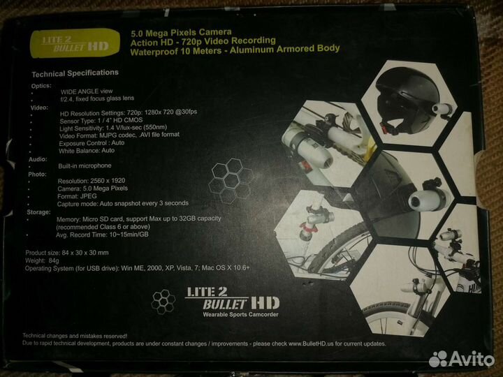 Экшн камера bullet ремонт или на запчасти