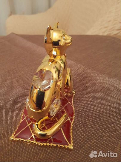 Часы кошка с кристаллами Svarovski