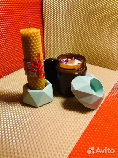 Свечи из кокосового воска