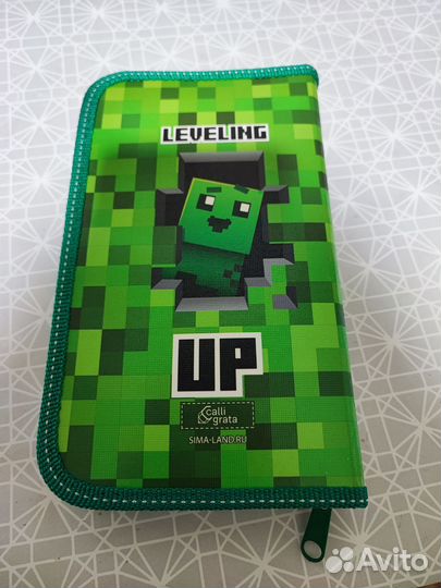 Пенал школьный Майнкрафт, жёсткий новый